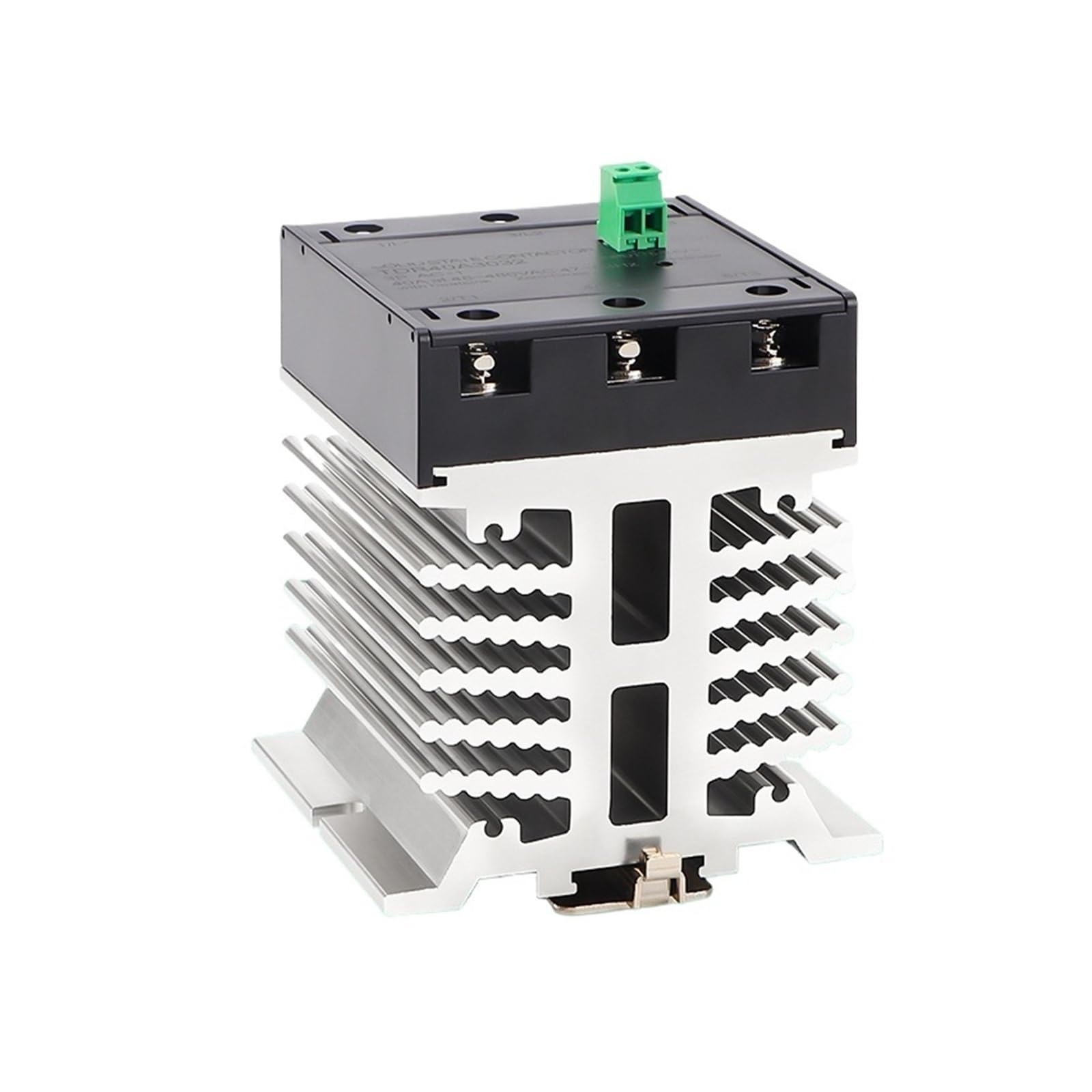 Relé de Estado sólido SDR25A2032 SSR 25A 5/12/24VDC Control 220VAC Carga Montaje en Carril DIN optoacoplador Aislamiento Mejorado Diss de Calor(SDR25D6132)