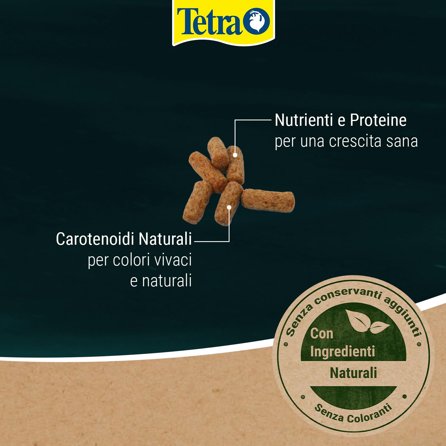 Fodera koi Stick per Colori Naturali e Crescita Sana di Pesci koi, Sacchetto da 4 L