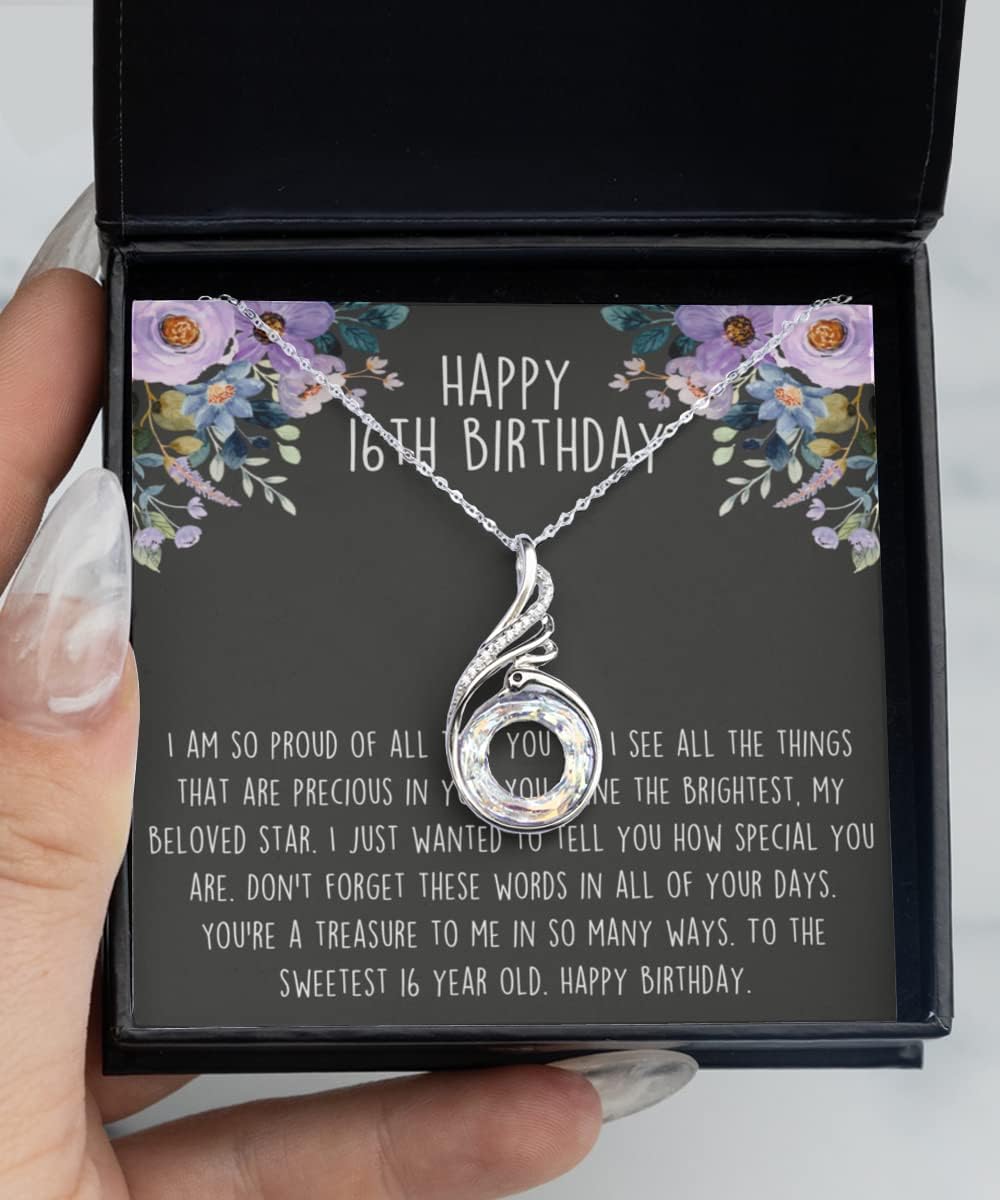Rising Phoenix Necklace 16th Birthday Gift Girl, Sweet 16 Gift for Girl, Sweet 16 Rising Pheonix Necklace, Gift for 16 Year Old Girl, Sweet Sixteen