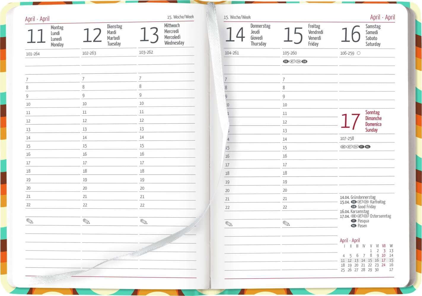 Ladytimer Retro 2024 - Pocket Calendar A6 (10.7 x 15.2 cm) - Weekly - 192 Pages - Note Book - Appointment Planner - Alpha Edition      Calendar – Engagement Calendar, May 1, 2024