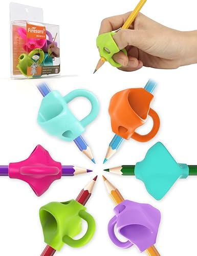 Firesara Agarres para lápices original innovador surtido de ayuda de escritura corrección de postura agarre de dedo para niños preescolares adultos