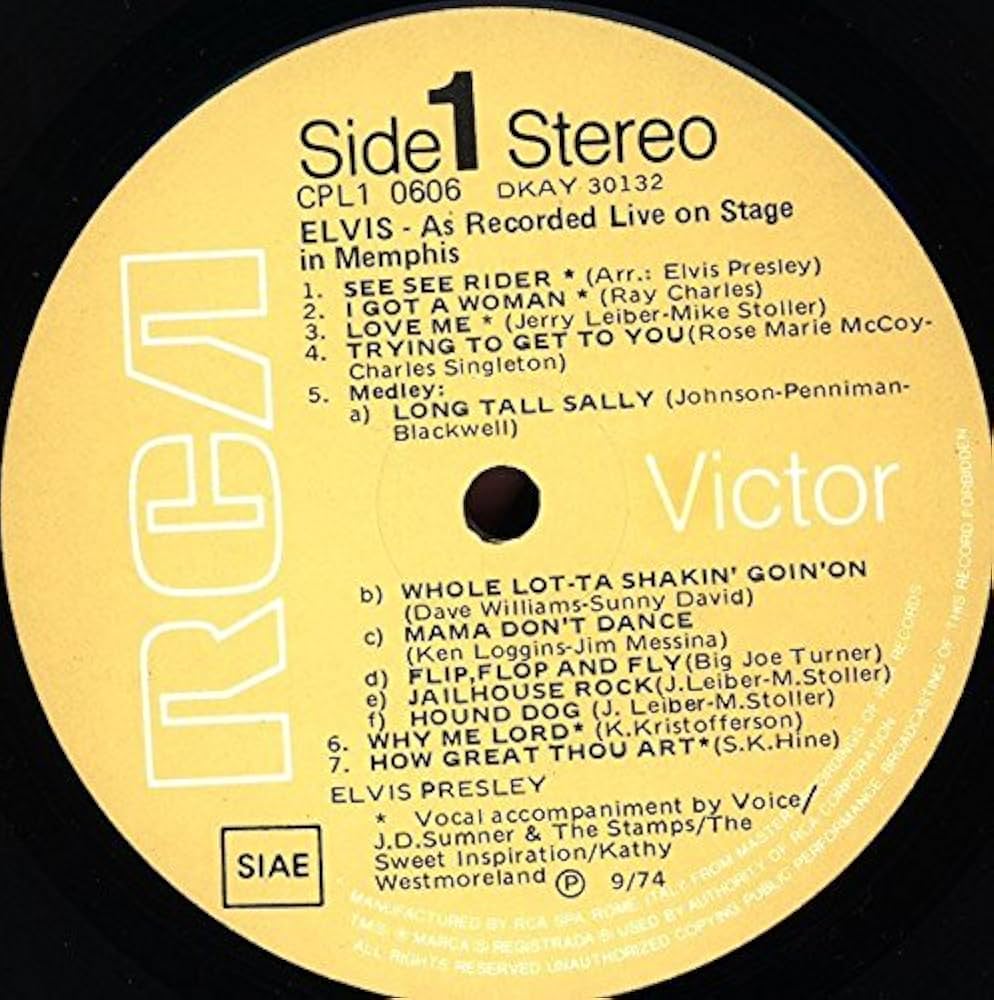 Amazon.co.jp: Elvis Presley - Recorded Live On Stage In Memphis Amazon.co.jp: Elvis Presley - Recorded Live On Stage In Memphis