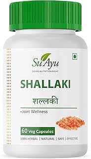 SuAyu Shallaki 60 Capsules (Pack Of 1) – Herbal Joint Wellness Supplement | Natural Support for Joint Flexibility, Strength & Mobility | 100% Ayurvedic, Safe & Effective Boswellia Serrata Extract for Bone & Cartilage Health-picture-10