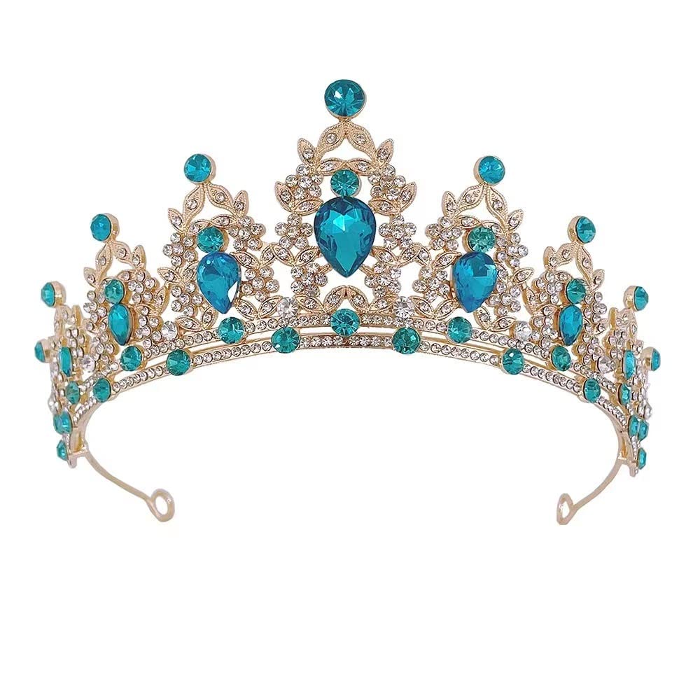 Decentraland Tiara de boda con diamantes de imitación de cristal para novia, boda, princesa, reina, coronación, fiesta de cumpleaños, corona plateada, para niñas y mujeres, carnaval, fiesta de vacaciones,