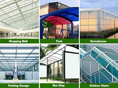 Lesolar KM0309 14Pcs Polycarbonate Greenhouse Panels 2Ft X 4Ft Twin-Wall Clear Roof Panels For Greenhouse Outdoor Garden Waterproof & Uv Protection Polycarbonate Sheets Roof Covering Supplies thumb #6