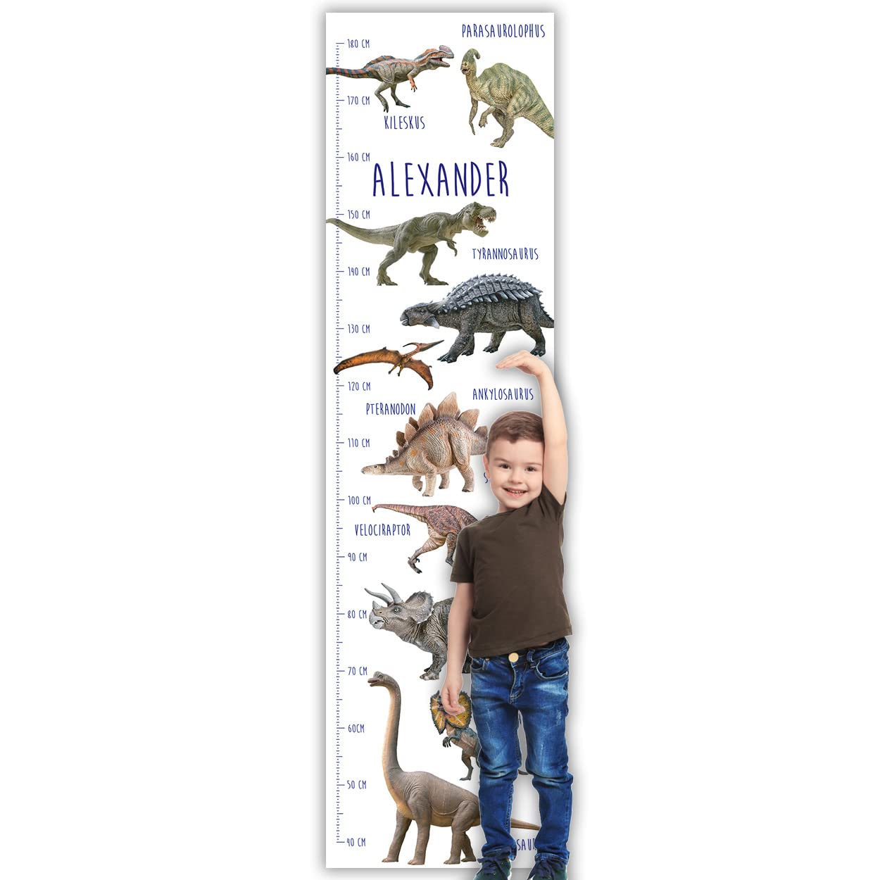 Personalised Kids Height Charts (Dinosaurs) — image 1