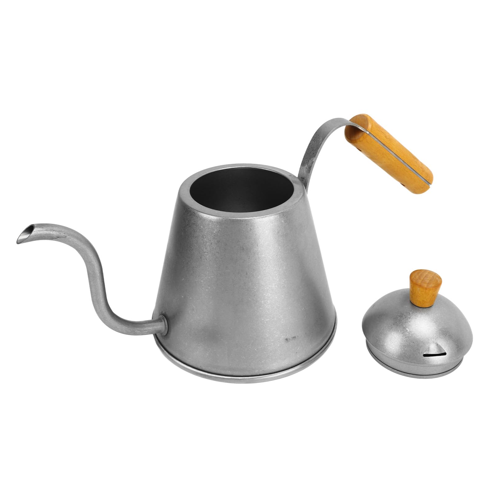 Czajnik do Kawy Nalewany o Pojemności 1000 Ml Czajnik do Kawy z gęsią szyją ze Stali Nierdzewnej i długą wąską wylewką Ergonomiczny Uchwyt Domowego Biura Cafe Camping Parzenie i Herbaty