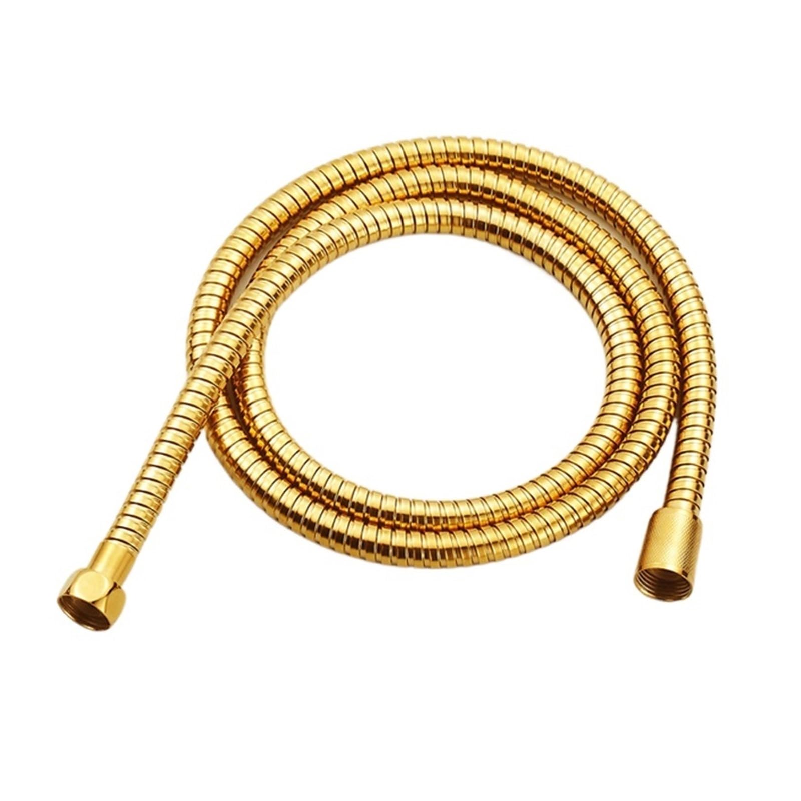 NORAZE Gold 60cm-200cm Stainless Steel Flexible Shower Hose Pipe Double Lock With (Color : Gold, Size : 80cm)