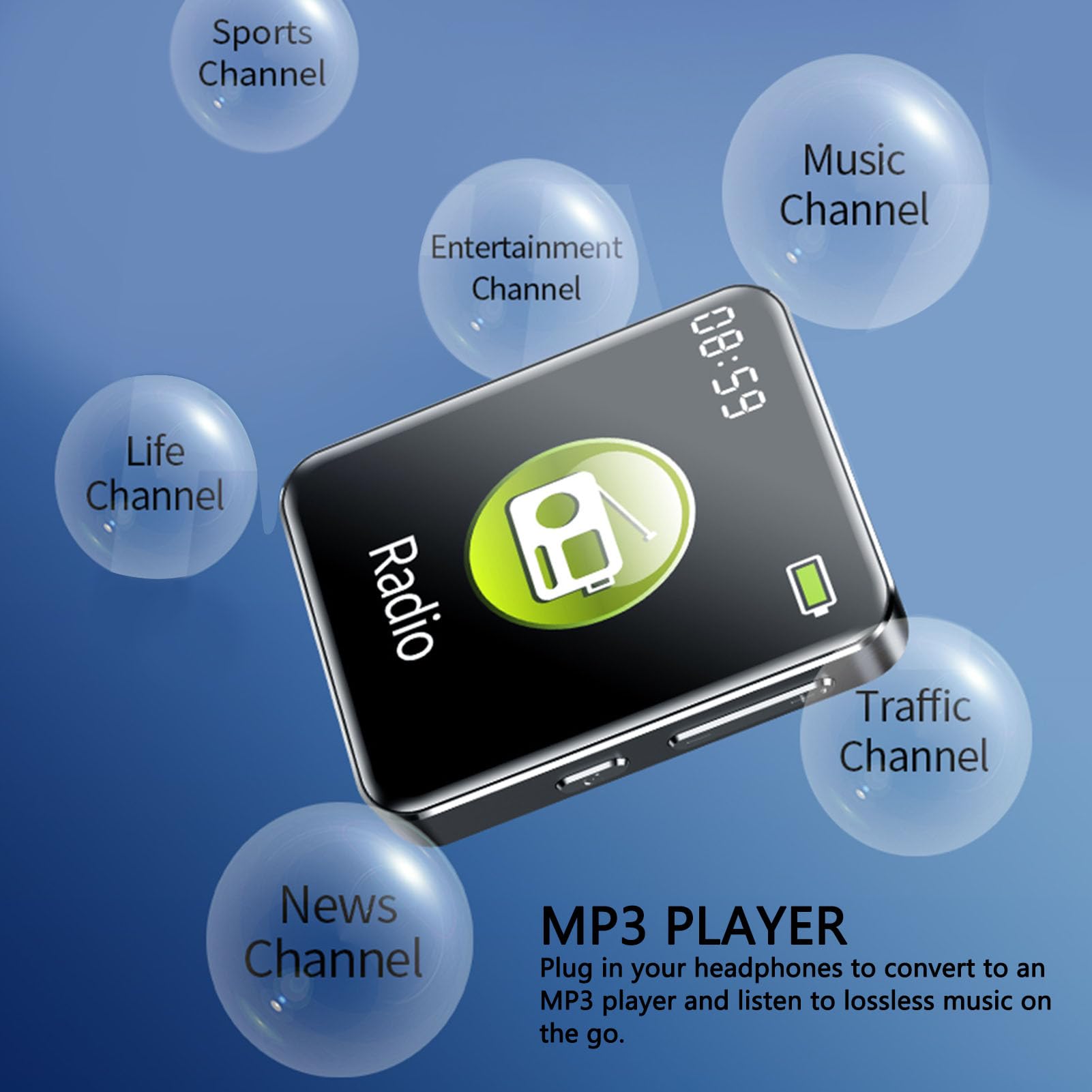 Acouto Grabadora de Voz Reducción de Ruido Activada por Voz Reproductor de MP3 Temporizado HD Apagado Dispositivo de Grabación de con Guardado Automático para Uso Diario Diseño de Grabación de 16 GB