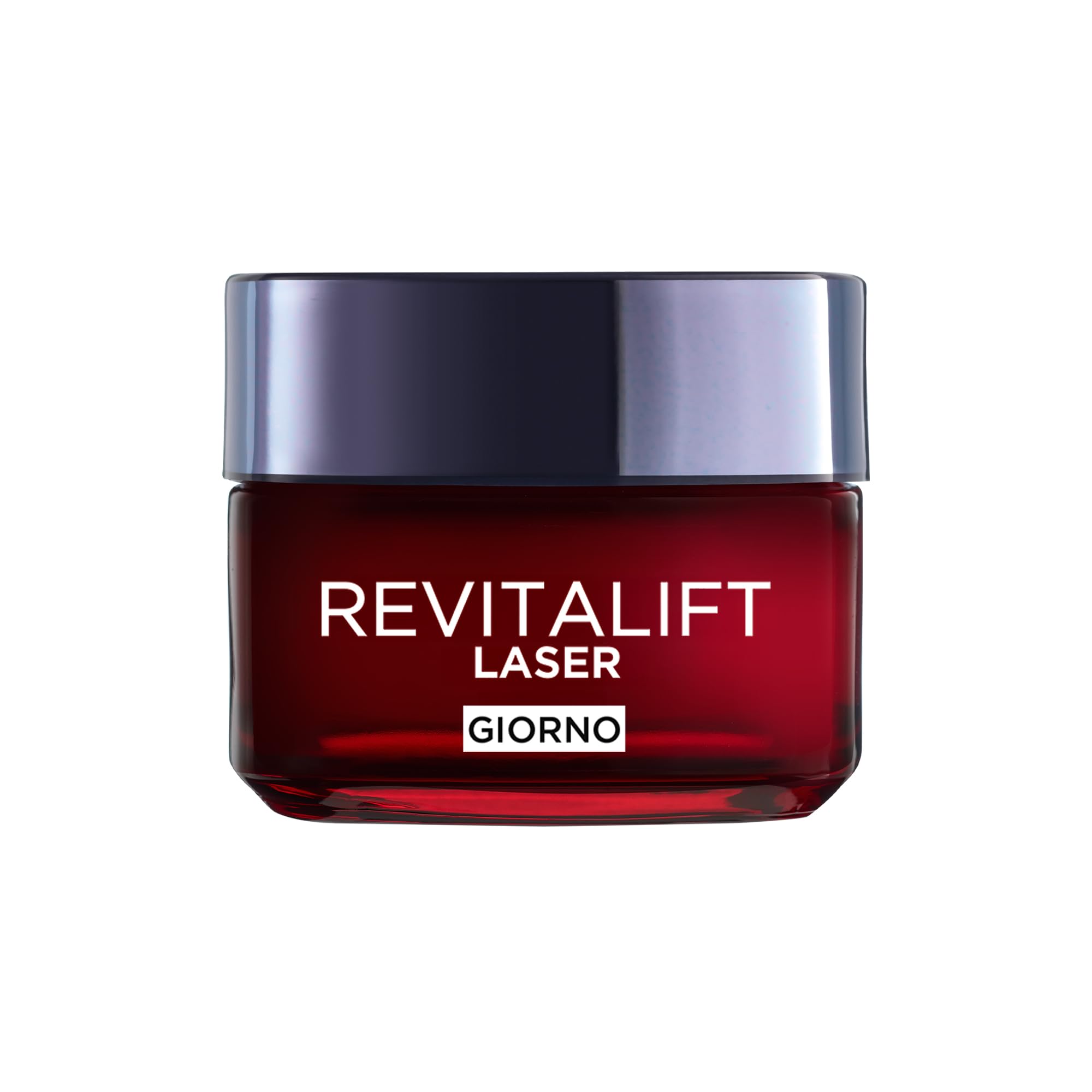 L'Oréal Paris Crema Viso Giorno Revitalift Laser, Per Tutti i Tipi di Pelle, Azione Antirughe e Anti-Età, Pelle più Soda e Tonica, Con Acido Ialuronico, Vitamina C e Pro-Retinolo, 50 ml