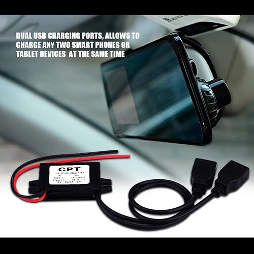 Miniatura 9 de Keenso Convertidor CC 3A DC 12V a CC 5V Adaptador USB dual Módulo convertidor de corriente dual Convertidor de CC a CC, módulo de suplemento de