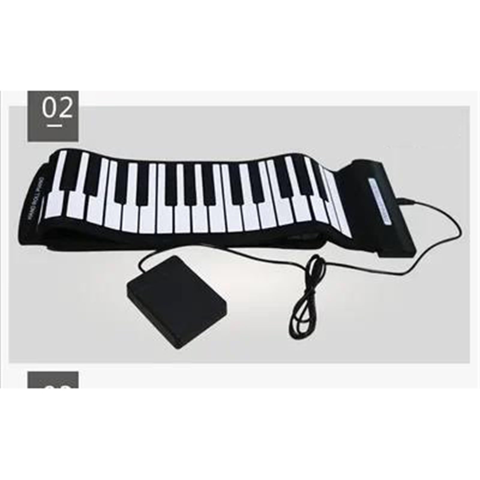 Tastiera Digitale Per Principianti Tastiera Elettronica Per Pianoforte Digitale MIDI Roll Up 88 Tasti Pianoforte Portatile