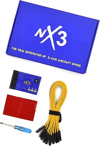 WANSUPYIN 2023 RC Airplane NX3 Controlador de vuelo giroscopio de 3 ejes Estabilizador de estabilización automática para aviones RC de ala fija