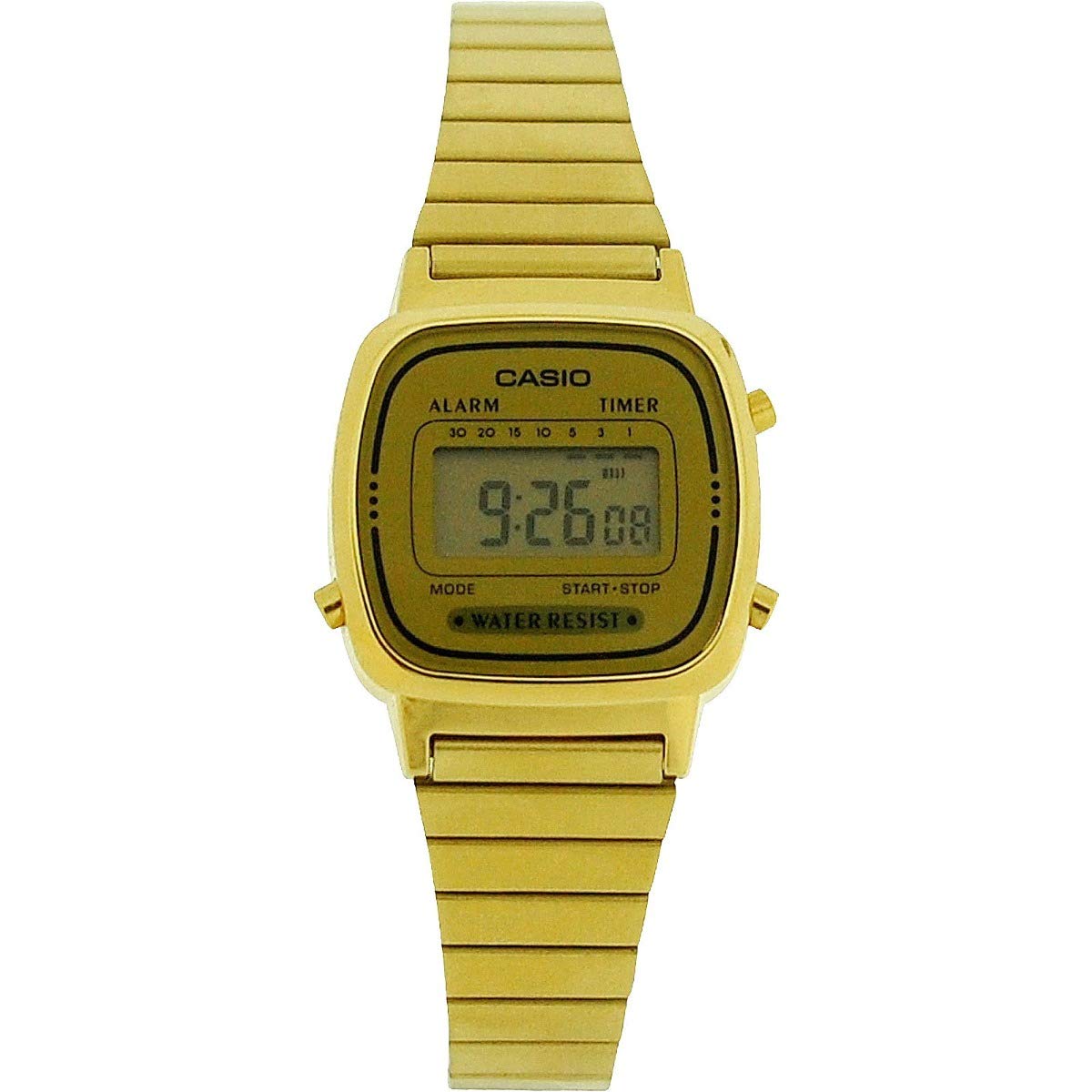 Casio LA670WGA-9DF - Reloj para Mujeres, Correa de Metal Color Dorado