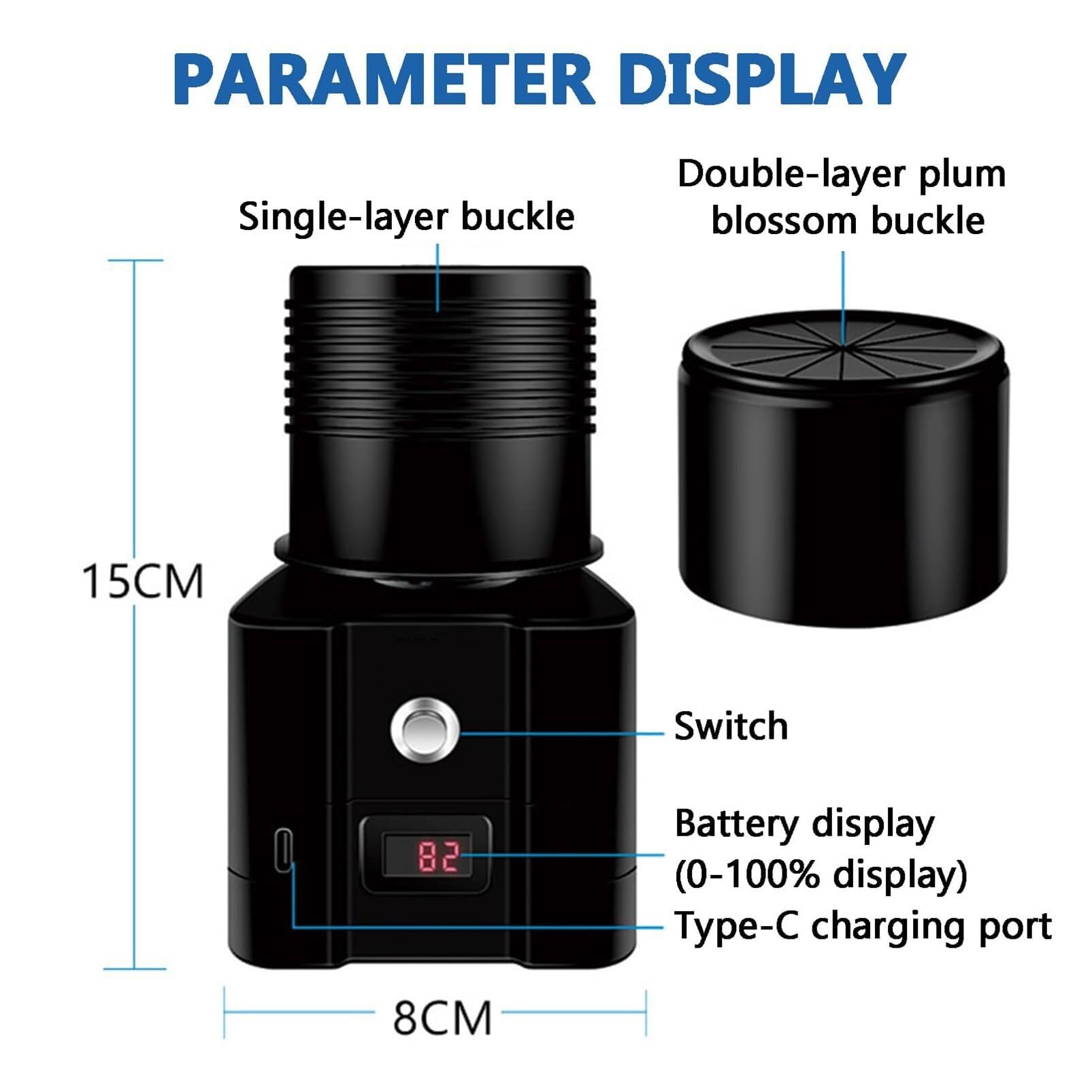 Mini Vortex Mixer, Mezclador De Pintura Eléctrico Con Pantalla Digital De Potencia, Carga Y Conexión, Mezclador De Esmalte Para Botellas De Pintura De 5–100 Ml Para Tinta Pigmentada