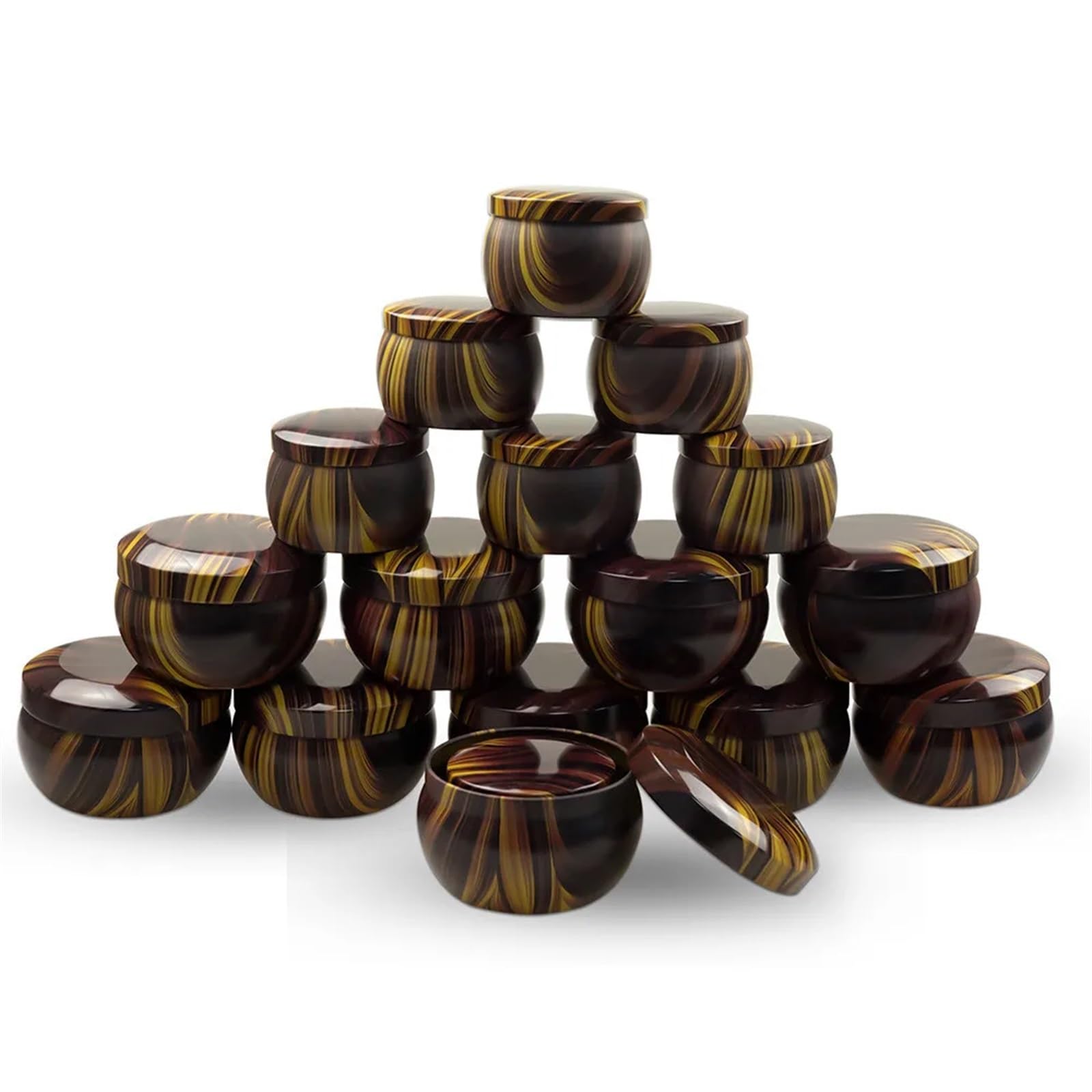 Candle Jars, Empty Aluminum Scented Candle Tins with Lids 5 PCS 4/8 Oz Candle Making Snack Storage(8oz)