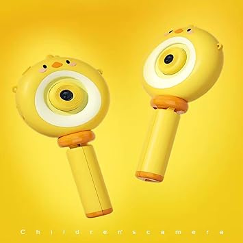 Zyamalox 2.0 Inch 48MP Camera Digital Camera with 1080p Resolution and 800mAh Battery Ideal Double-Shot Photo Mini Camera for Kids Camera Aged 5-12 Years Camera for Kids (Yellow)