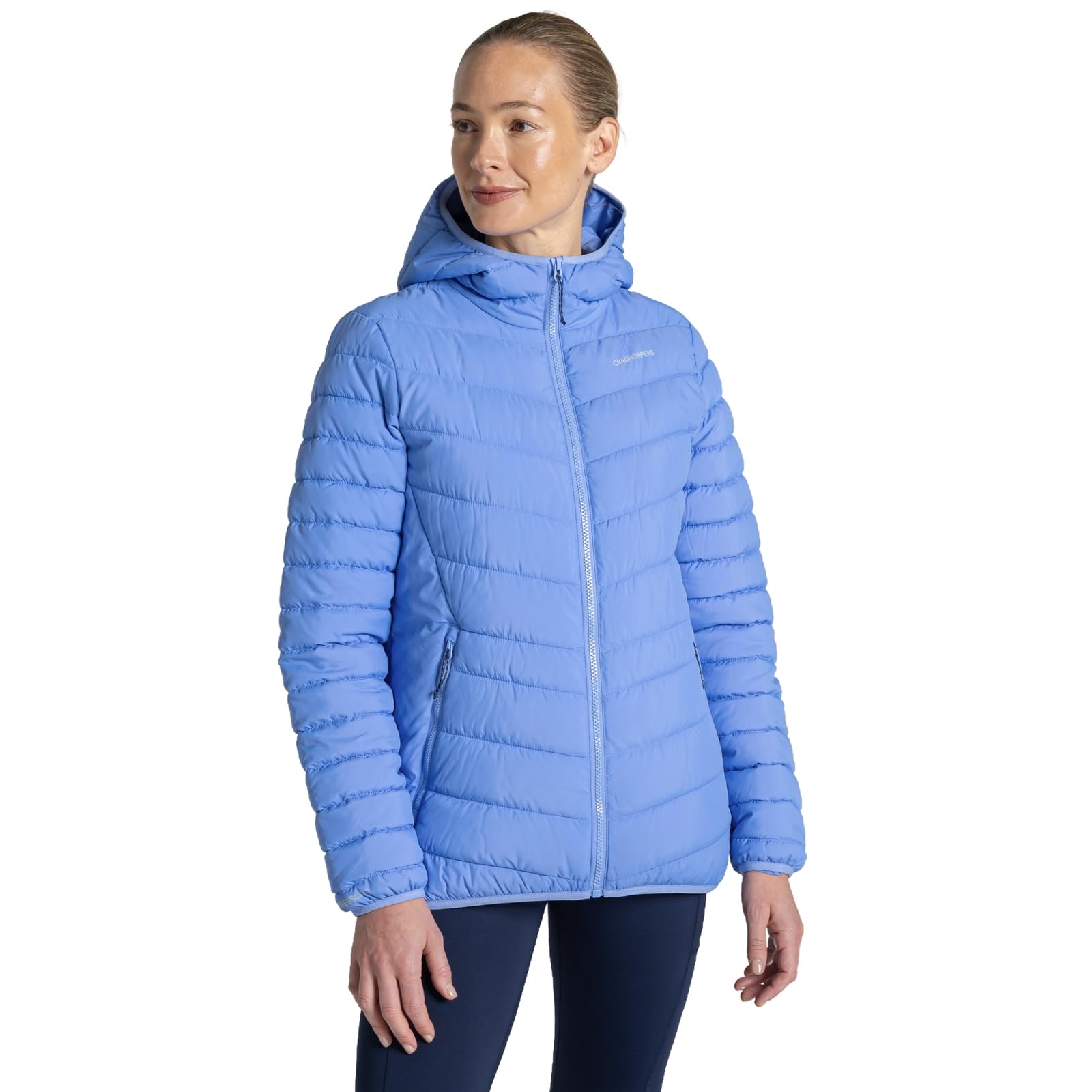 Craghoppers Women's Compresslite IX Hooded Jacket - Blue - Size 10