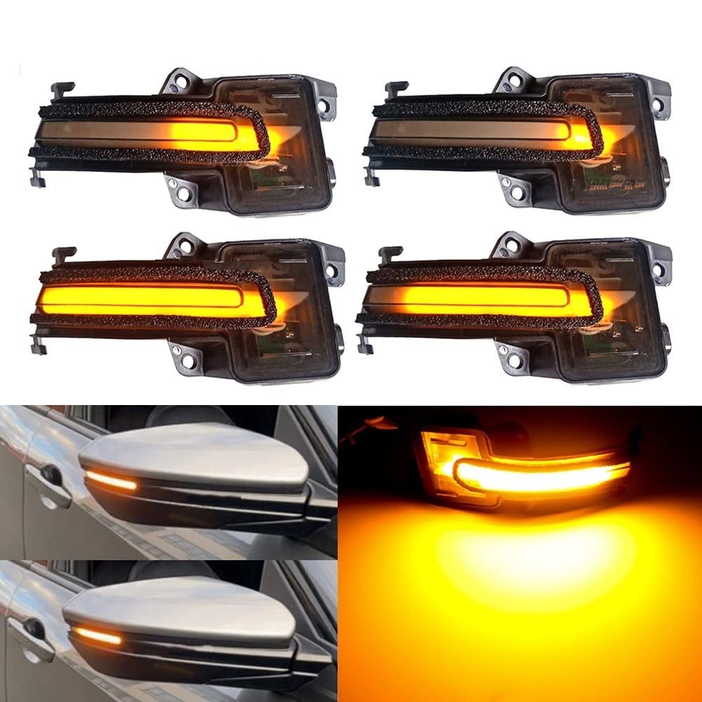 VREFOEAX Luce dinamica luci Segnale LED Car Side Specchietto Retrovisore Sequenziale Dinamico Indicatore Direzione Lampada Lampeggiante per Civic 10Th 2016-2020 Indicatore Laterale