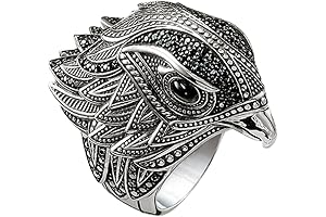 Hawks Figure: Norse Viking Totem Hawk Ring