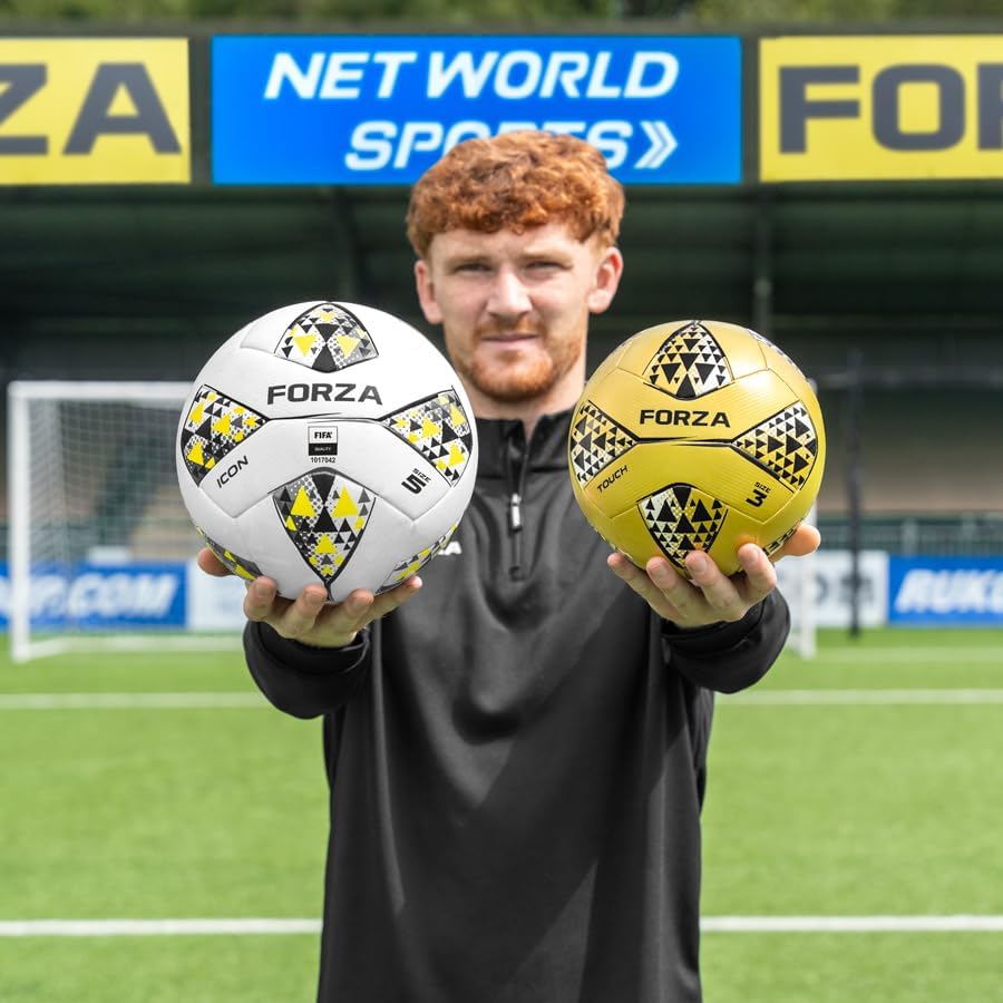 Miniatura 6 de FORZA Balón de fútbol con control táctil 16 onzas  Balón de fútbol con peso de tamaño oficial 3 para desarrollo de habilidades, precisión y