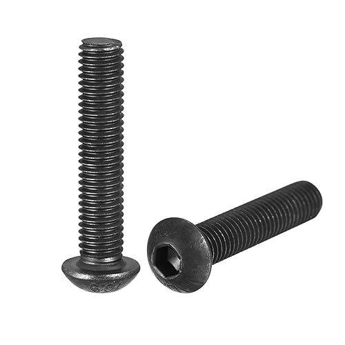 uxcell Tornillos de cabeza de botón hexagonal M8x40mm Tornillos de acero de aleación 10pcs