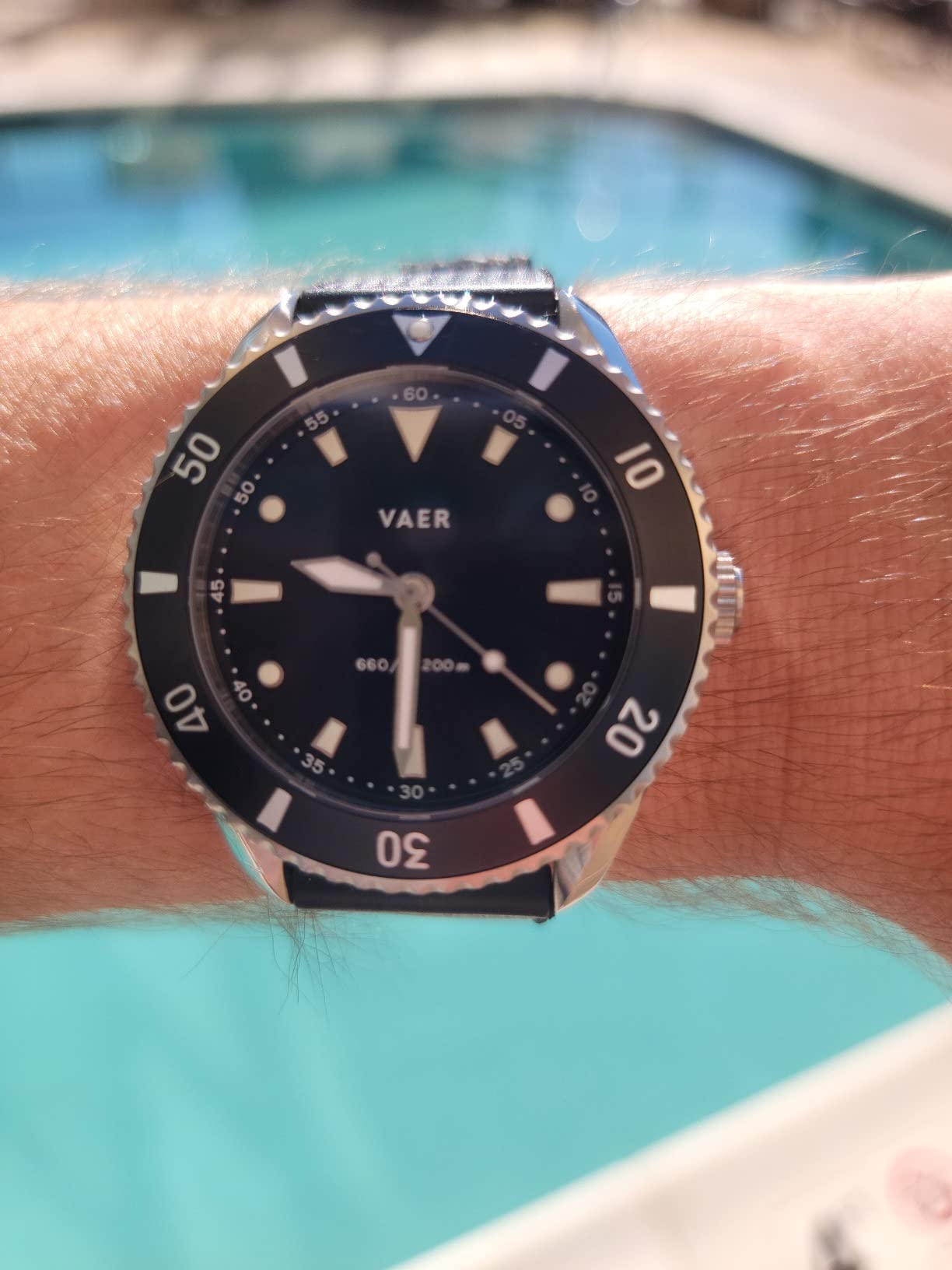 43/mo Finance Vaer DS4 Solar Dive Watch for Men Ocean Ready 20 ATM