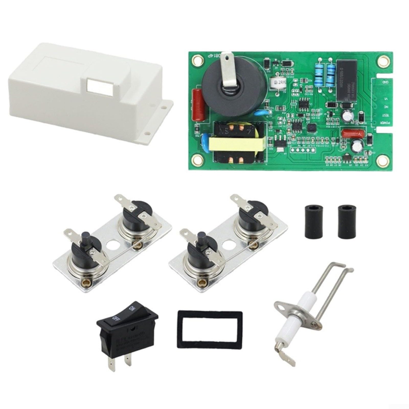 Set di ricambio per riscaldamento dell'acqua RV 5 in 1 con scheda di controllo 520814, termostato ed elettrodo di accensione per Suburban SW-4D SW-6D SW-10D 12 V per kit di riparazione camper