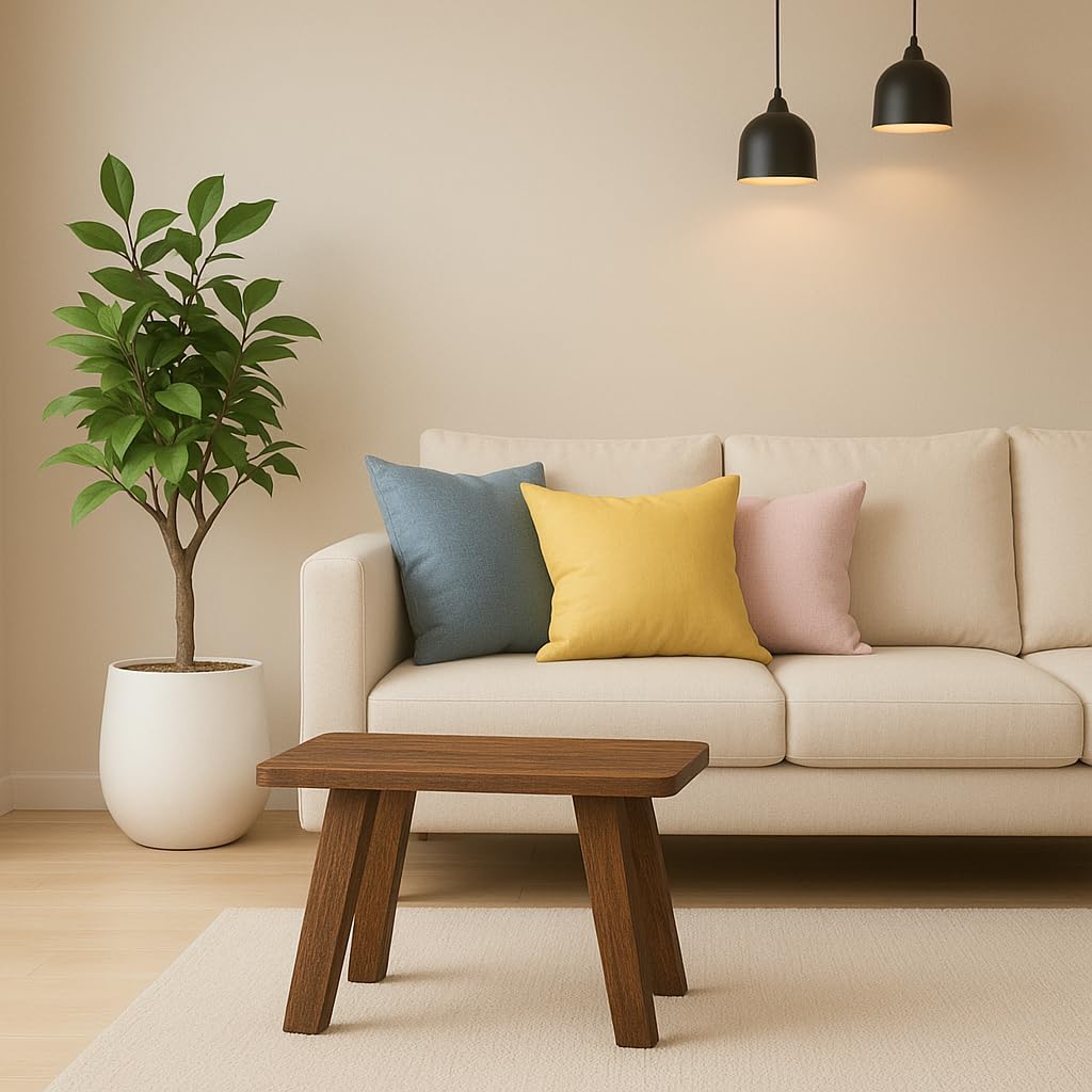SBF Furniture Modern Wooden End Table | Solid Wood Coffee & Side Table for Living Room, Bedroom & Office | Smooth Finish, Sturdy Legs & Minimalist Design (L40cm x H35cm x W31cm)