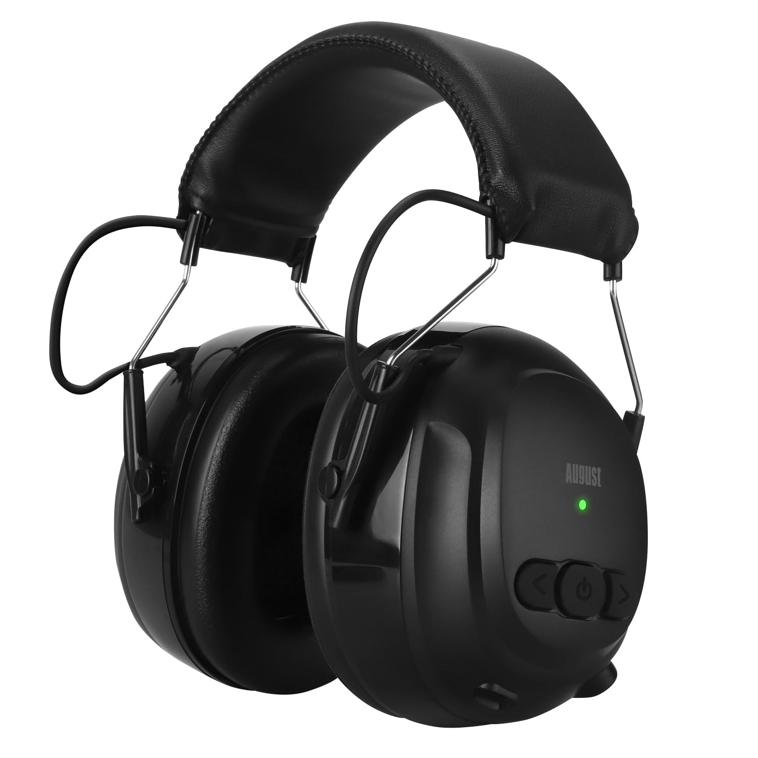 August EP120 Bluetooth 5.4 Gehörschutz Kopfhörer mit 120h Laufzeit-Sicherheit Ohrenschützer mit Mikrofon Geräuschreduzierung SNR 30dB Freisprech 3,5mm AUX für Rasenmähen Ingenieursarbeiten Baubranche