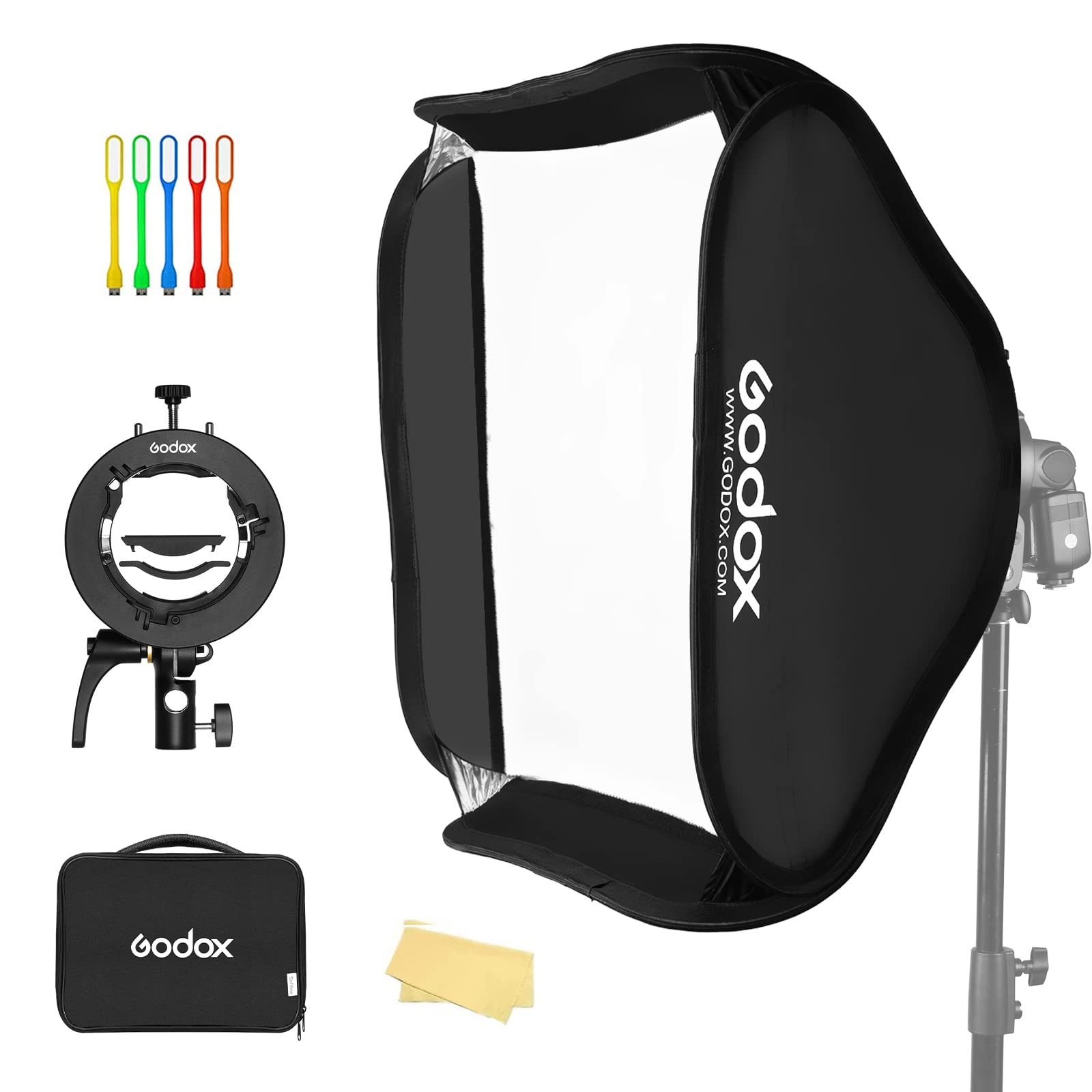 Godoxs2 80x80 Cm 32x32 Inch Foldable Universal Softbox Kit Bowen