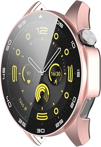 Miniatura 2 de Paquete de 3 fundas compatibles con Huawei Watch GT 4 de 1.81 pulgadas (no el GT4 de 1.614 pulgadas) con protector de pantalla de vidrio templado
