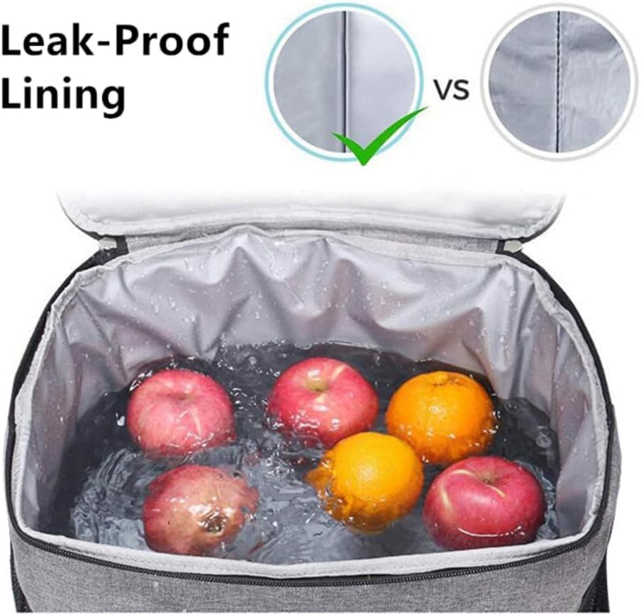 Miniatura 4 de Lonchera térmica para mujeres y hombres, bolsa térmica portátil Bento, lonchera reutilizable, resistente al agua, a prueba de fugas, grande con