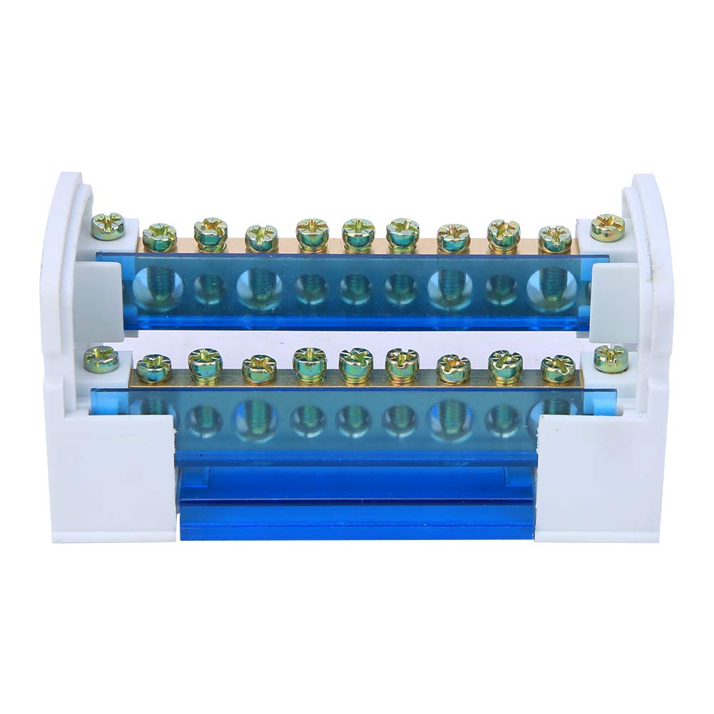Listwa Zaciskowa Dystrybucyjna, Skrzynka Rozdzielcza na szynę DIN, 500 V, 125 A, Skrzynka Rozdzielcza z Zaciskami, Listwy Zaciskowe, Szyna DIN, 2 Poziomy, Jednofazowe, z