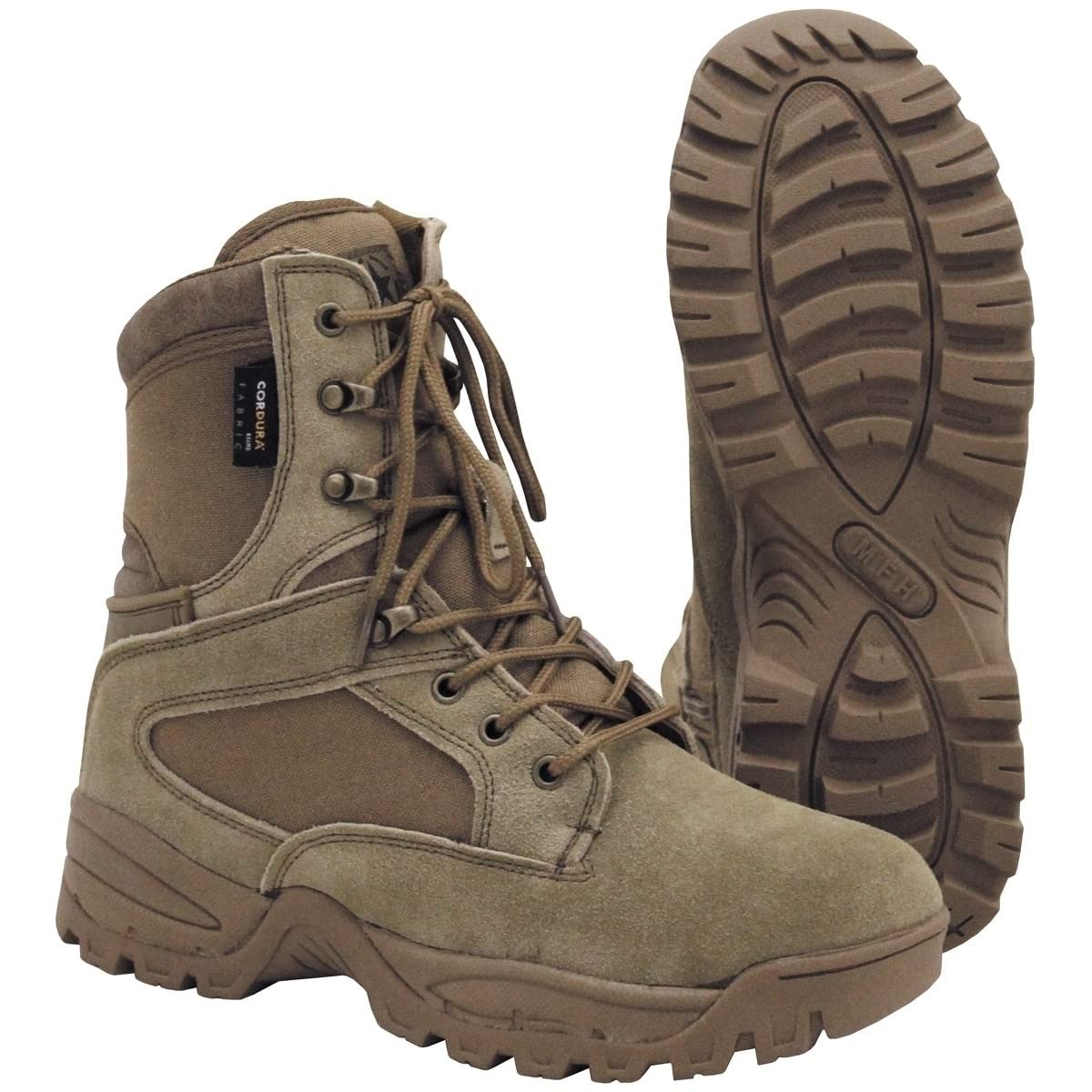 Zapatillas Caminar MFH Unisex - Cuero Y Nailon, Impermeables, Suela Goma