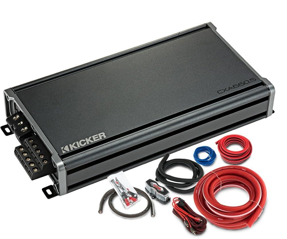 Amazon.com: KICKER Amplifier and Amp Kit Package of 2 Items - CX