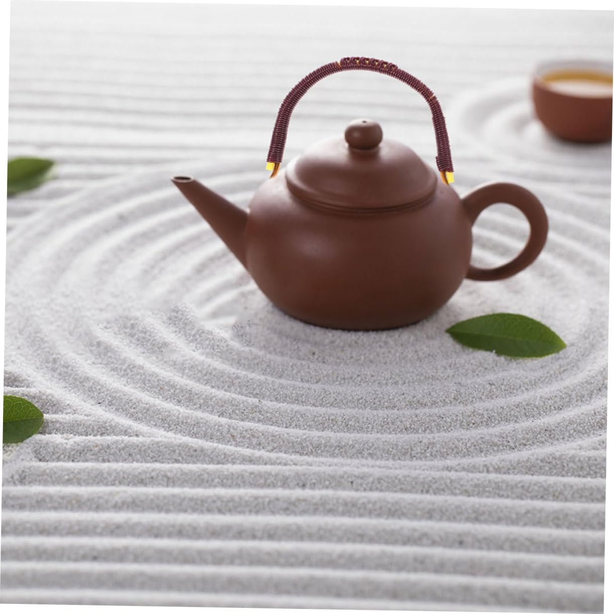 Holibanna Mango de Tetera de Cerámica Trenzado a Mano en Forma de U para Tetera China, Accesorio de 2 Piezas Fácil Vertido Adecuado para Colección de Té