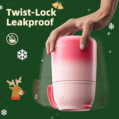 Miniatura 4 de Paquete de 2 termos de sopa para comida caliente para adultos y niños, tarro de alimentos aislado al vacío, contenedor de alimentos térmico para