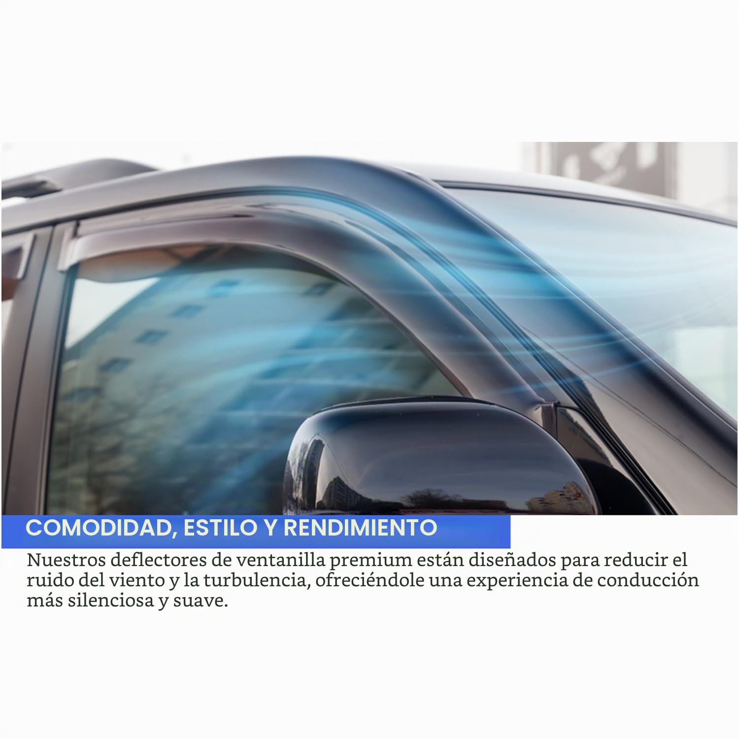 Juego de 4 deflectores de aire compatibles con Peugeot 208 e-208 MK2 2020 2021 2022 2023 2024 2025 2026