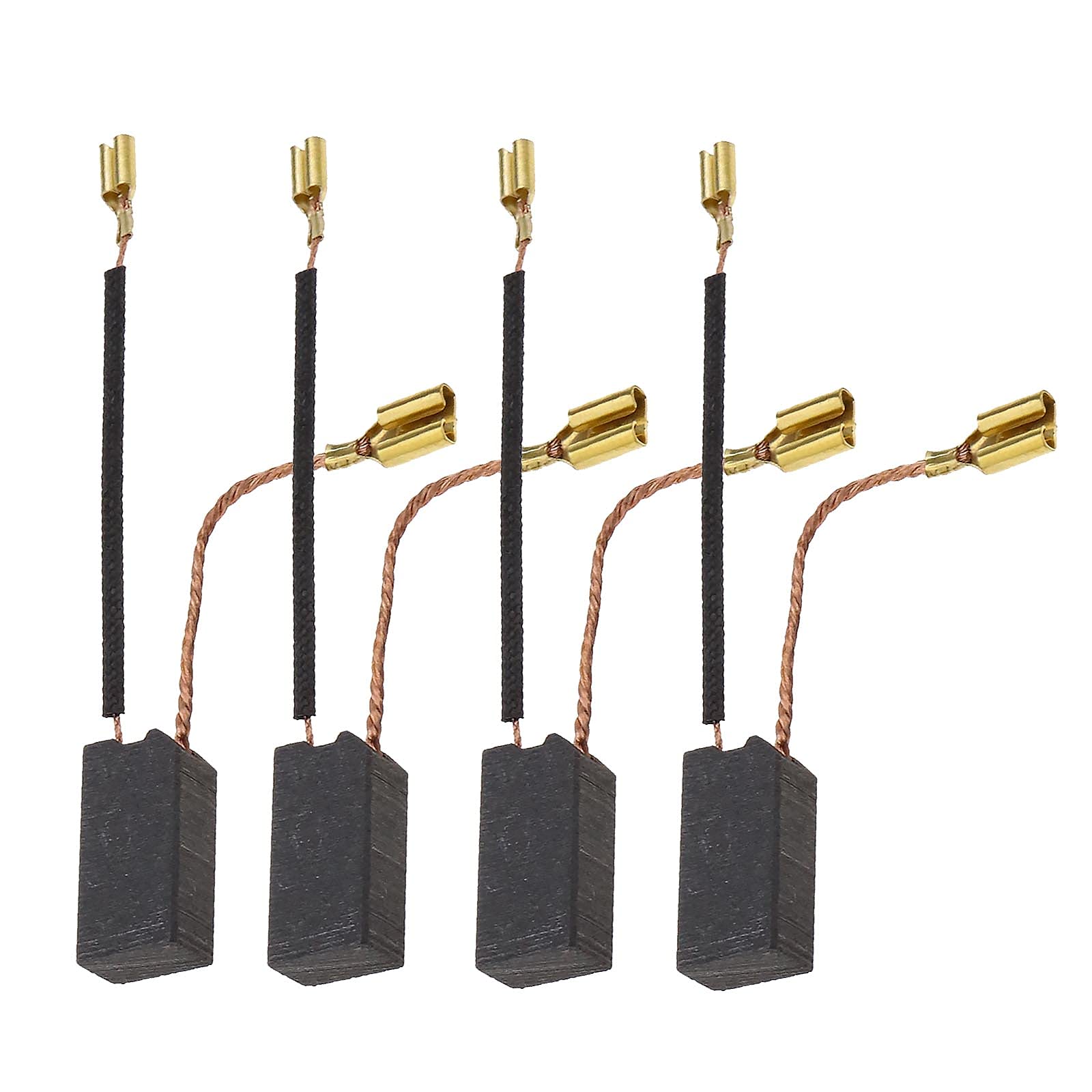 ECSiNG2 Pairs 6.3x10x19mm/0.25x0.39/0.75inch Carbon Brushes with Spring Connector Hammer Replacement Part Compatible with HILTI TE54 TE55 TE504 TE505 Power Tool Accessories