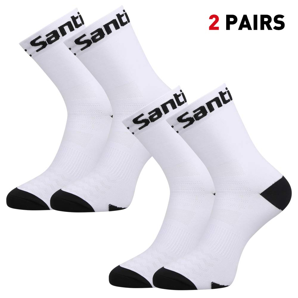 SANTIC Cycling Socks for Men and Women Unisex Breathable Sport Socks