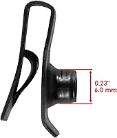 Vista 3 de Caltric Juego de clips y pernos para capó de guardabarros de tractor (15 piezas) para John Deere 4400, 4310, 4300, 4210, 4200 (negro)