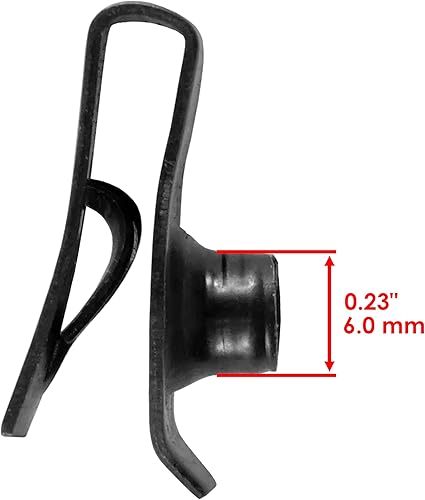 Miniatura 3 de Caltric Juego de clips y pernos para capó de guardabarros de tractor (15 piezas) para John Deere 4400, 4310, 4300, 4210, 4200 (negro)