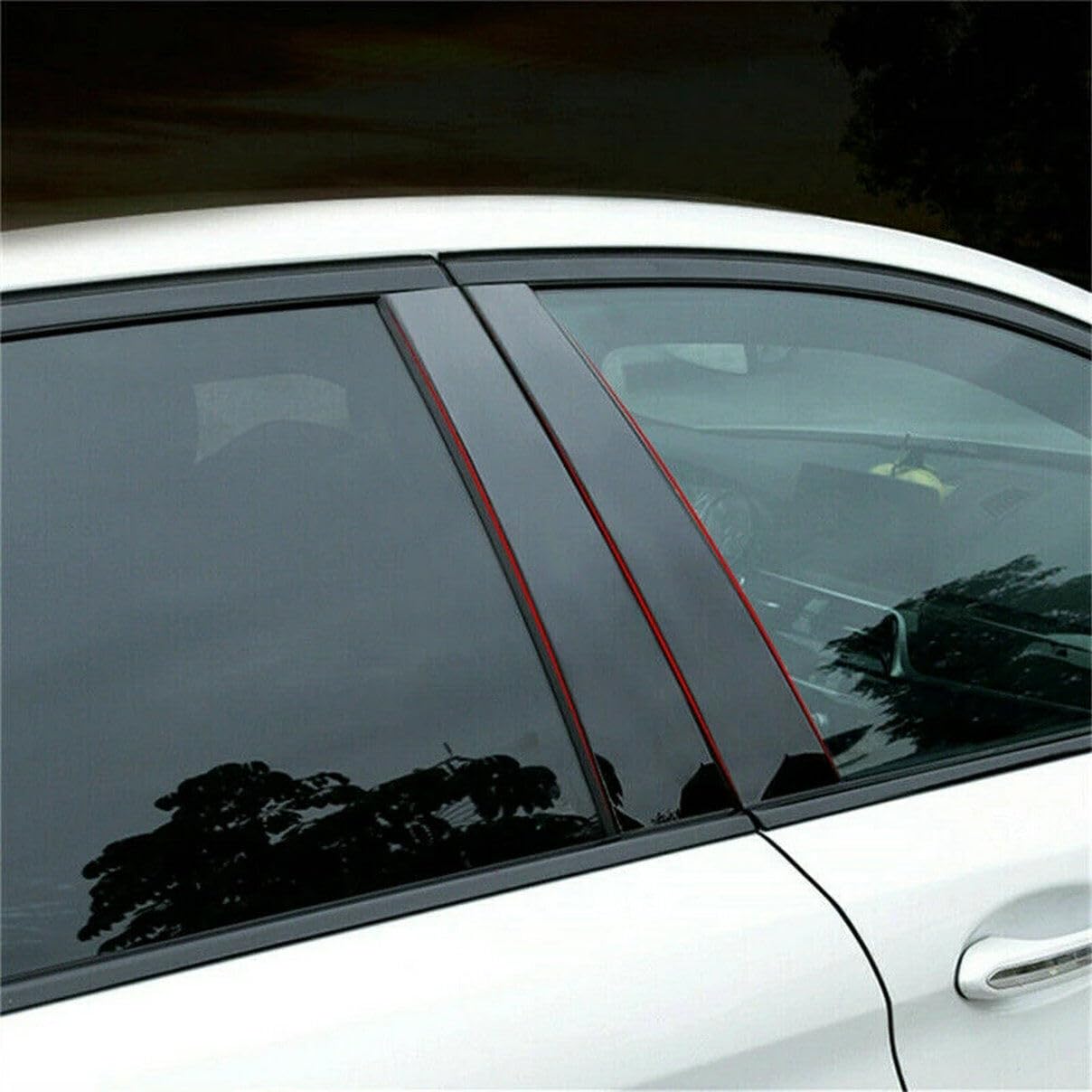 6pcs Set Glossy Black Pillar Posts Window Door Side Trim Cover Sticker Decoration Fit For VW Passat (B7) Sedan 2010-2015 - 34 6pcs Set Glossy Black Pillar Posts Window Door Side Trim Cover Sticker Decoration Fit For VW Passat (B7) Sedan 2010-2015 - 34