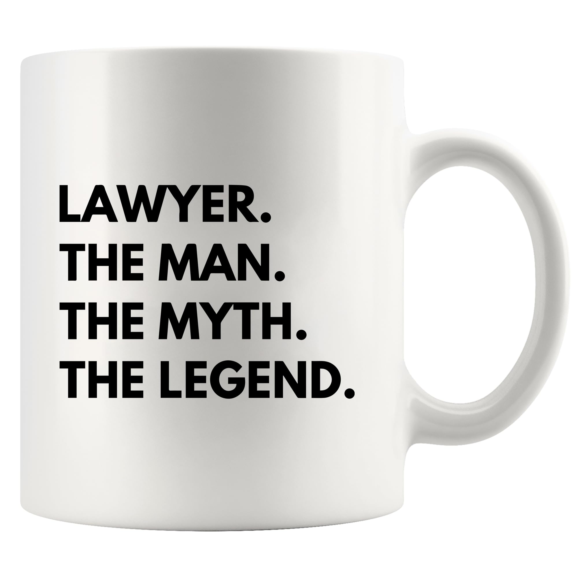 Panvola Lawyer Mug The Man Myth Legend Law Students Judge Gifts Ceramic Mug Law School Graduation Gift 11 ounces Coffee Cup
