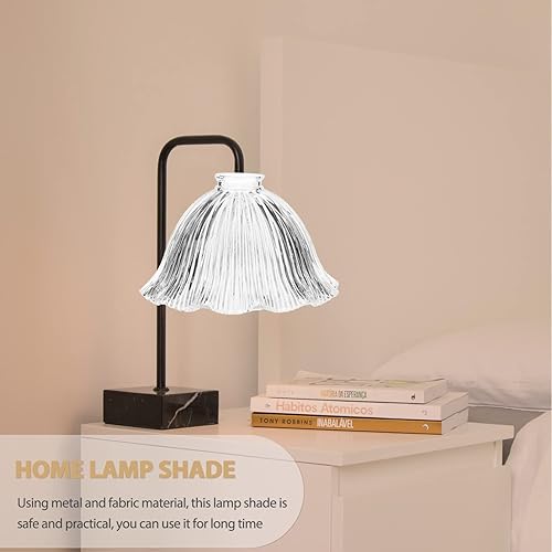 Miniatura 9 de SHERCHPRY Pantalla de lámpara colgante de cristal, pantalla de luz de mesa de cristal, cubierta de aplique de pared vintage, reemplazo de pantalla