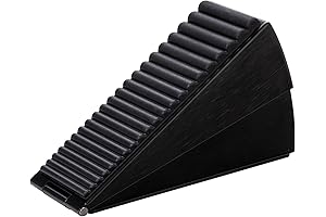 Black Heavy Duty Door Stopper: Perfect Wedge for Large Door Gaps