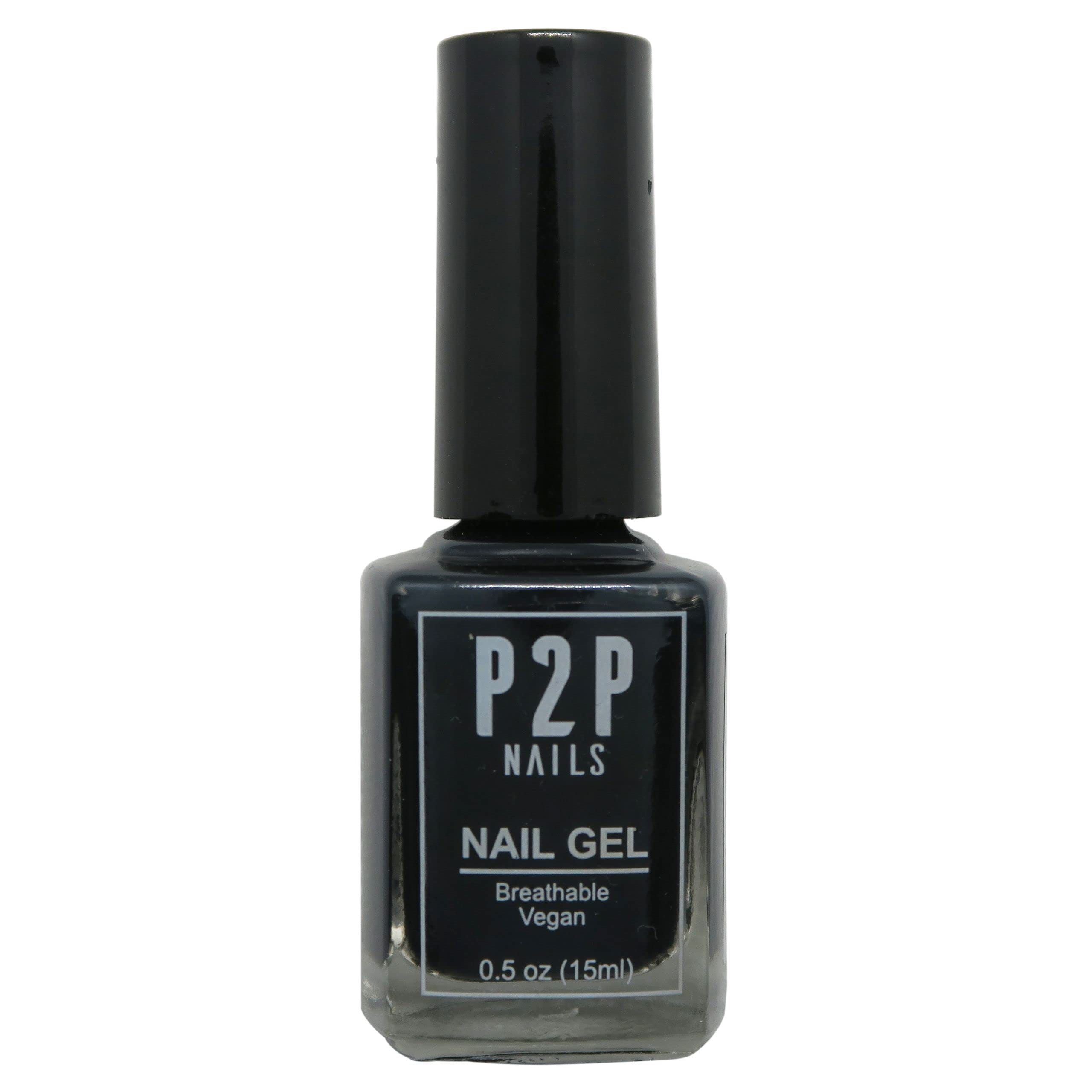 P2P Nails Vegan Nail Gel Polish - Natural Shine Scratch Free Gel Polish - Quick Dry Nail Polish