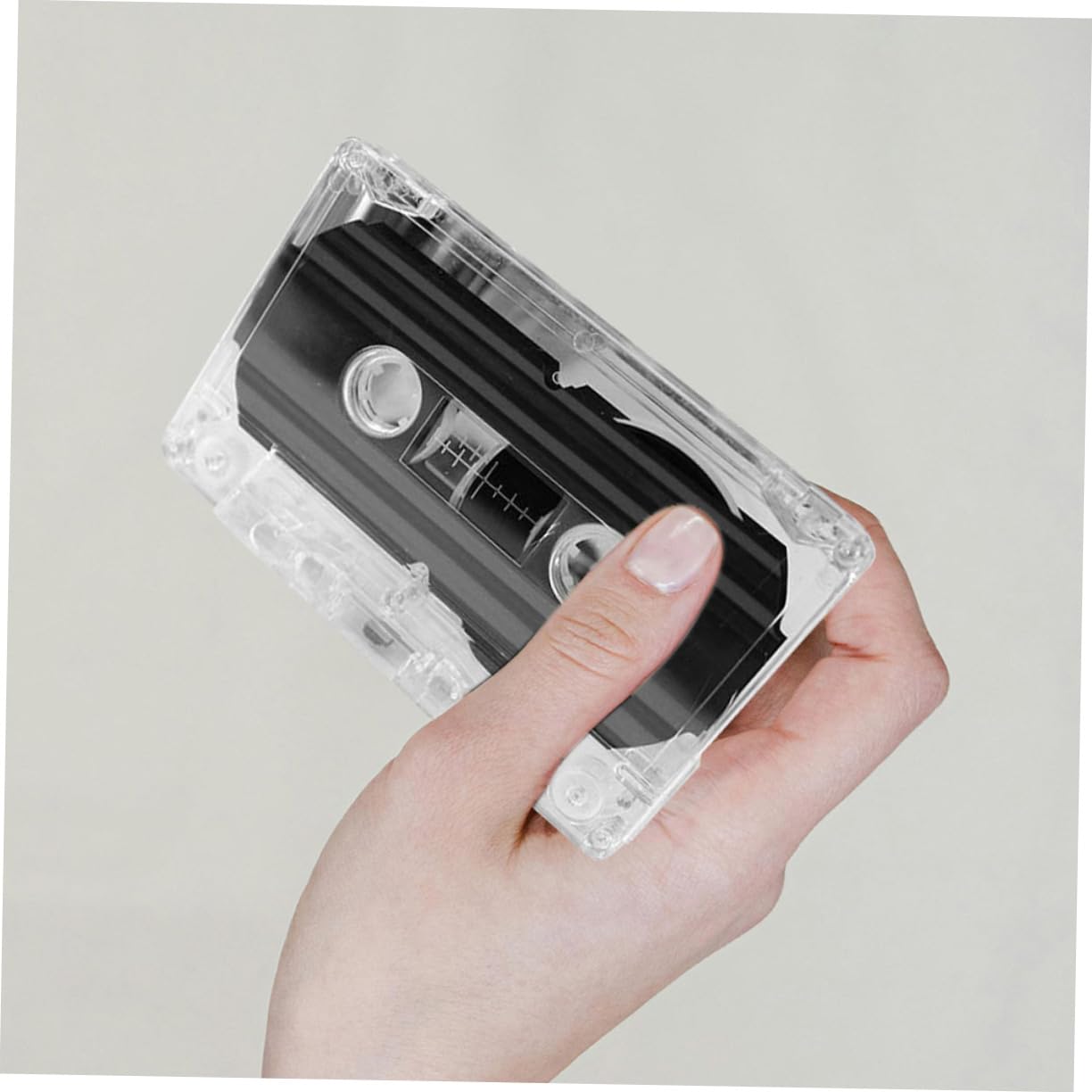 Amosfun Custodia Trasparente per Cassette Audio in Abs, Protezione Dall'umidità, 10 Pezzi, Organizer Portatile per Musicassette, per Utilizzo Domestico in Mobilità