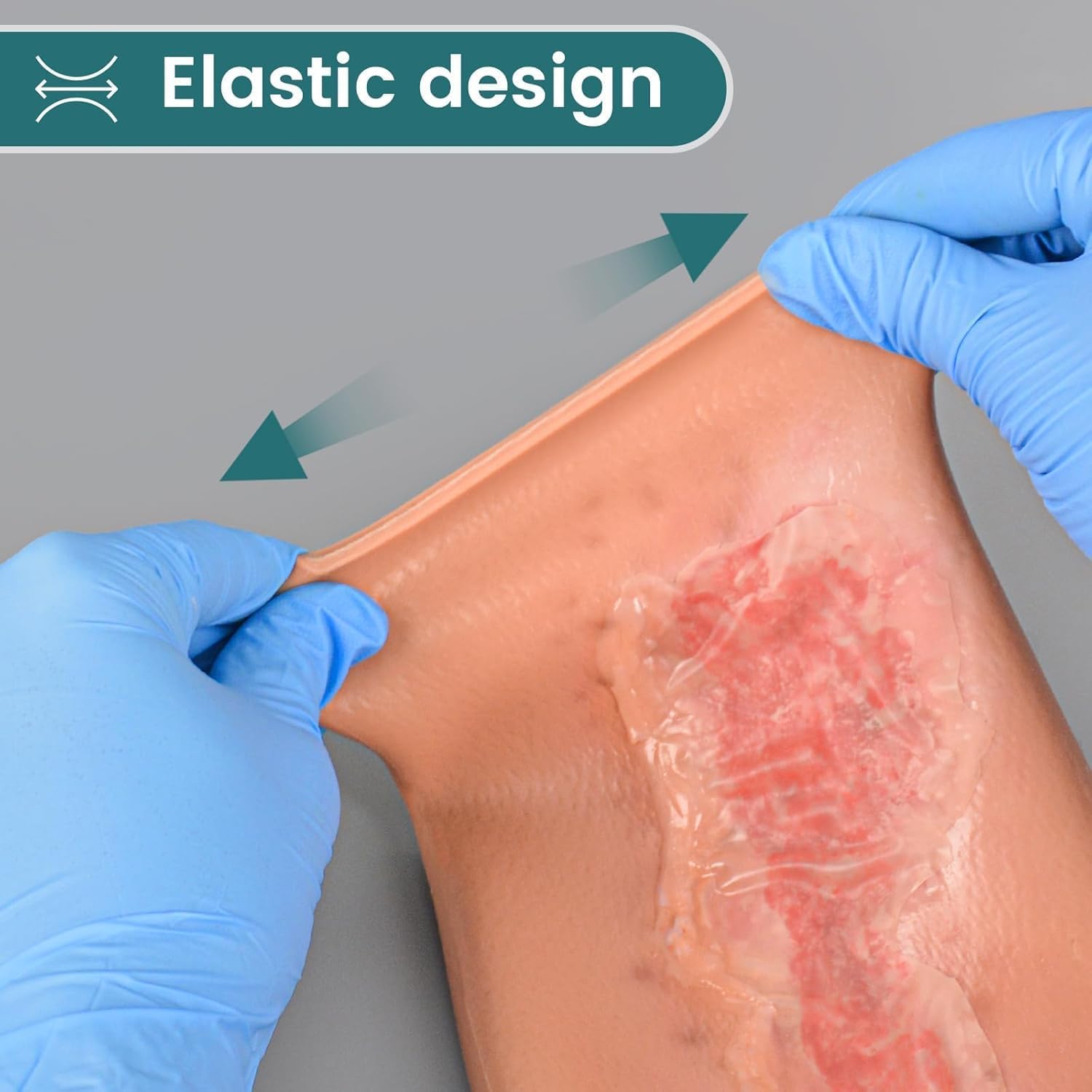 Abrasion Wundversorgung Training Sleeve, Wunde Packung Trainer, Wearable Trauma Hautmodell, Medizinische Ausbildung Modell, Wunde Reinigung Behandlung Modell, Für Medizinische Klassen, Arzt